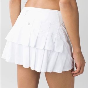 Lululemon Pacesetter White Tennis Skirt